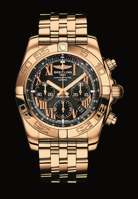 Breitling rose gold chronomat